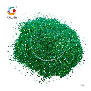 PET Hexagonal Holographic Butterfly Glitter Dust Powder Customized