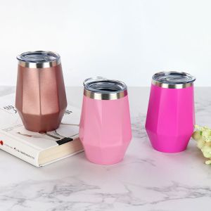 12oz Stainless Steel Tumbler Cups , Colored Stainless Steel Tumblers Long