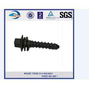 Bronze / Iron / Aluminum Railway Sleeper Fixing Screws 10.9 Grade