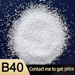 Quality B205 Ceramic Microbeads Sandlasting Media B40 Matt Metal Surface for sale