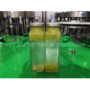 3000 BPH Fruit Juice Packaging Machinery , Rinsing Pulp Filling Plant