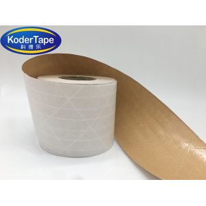 Water Activated Reinfoced Gummed 19.2lbs/ In Kraft Paper Sealing Tape