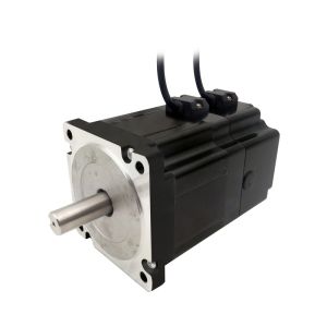Quality NEMA34 size 86mm Stepper motors with permanent magnet brake motor torque 4.5N.m(643oz-in) shaft diameter 12.7/14mm 6.0A for sale