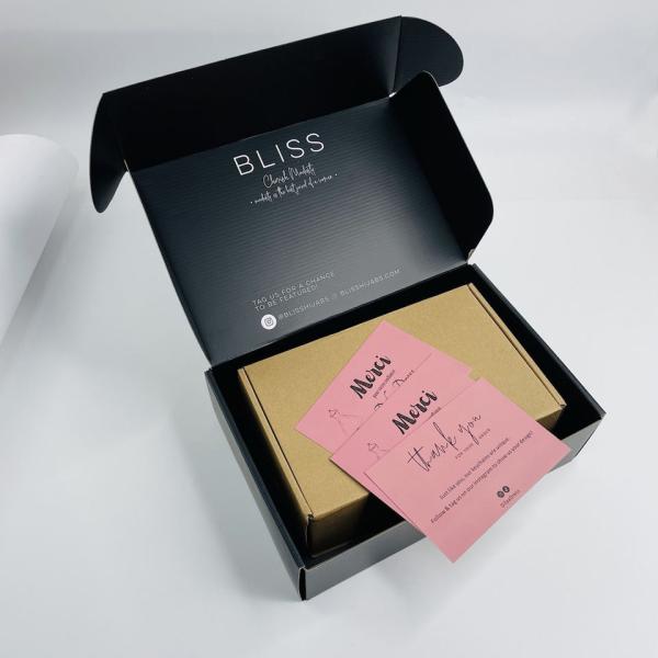 E-Commerce Custom Printing Logo Self Sealing Recycled Blue Shipping Box E Flute Corrugated Transport Mailer Carton