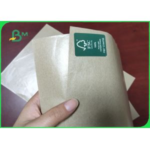 FDA 40 To 160GSM Kraft Paper With PE One Side Coated For Packing Chicken Rolls