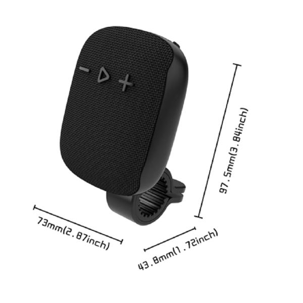 Bluetooth 5.3 Speaker 5W 45MM Driver 400mAh Battery ABS+Cloth+silicone Material TF/FM/USB Playback & Calling Black Red Blue