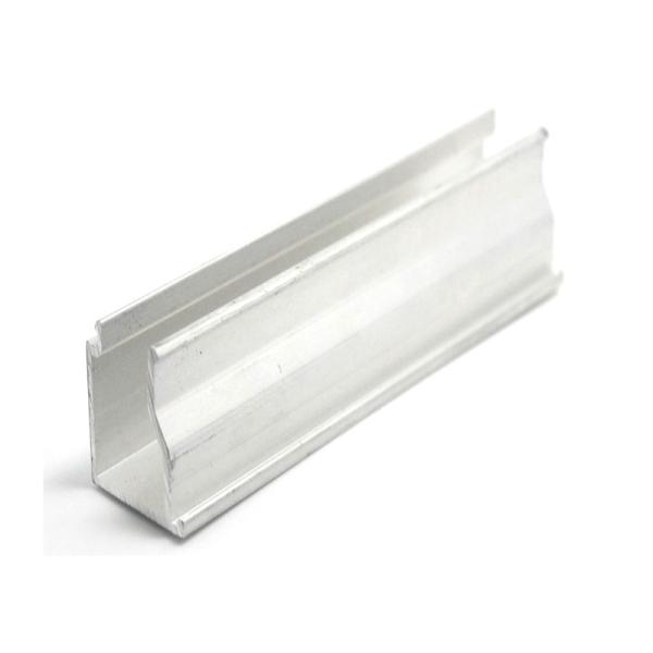 U Shape Custom Predrilled Aluminum Extrusion Profiles For Window Door Glass