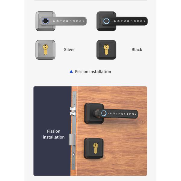 Waterproof Commercial Smart Lock ODM Biometric With Reversible Handle