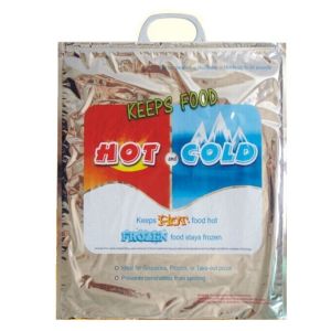 Freezable Insulated Thermal Cooler Bag , PET/VMPET Tote Lunch Bag