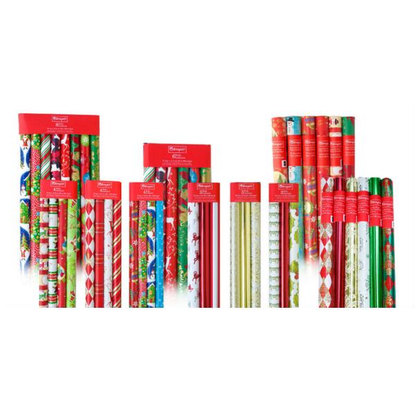 Double Side Wood Pulp gift wrap ribbons and bows for gift wrapping , Decoration