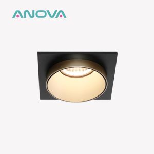 DIY Black Gold Recessed Spotlight For Commercial Lighting | Anti-Glare Design