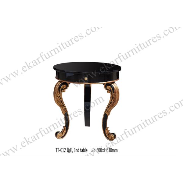 See larger image 2015 New Design Antique Carven wood 3 leg corner table TT-013