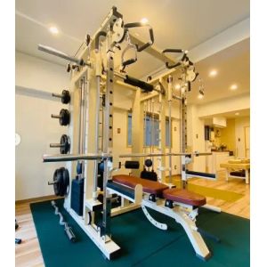 Indoor Multi Function Smith Machine All In One Gym Equipment With Weight Stacks