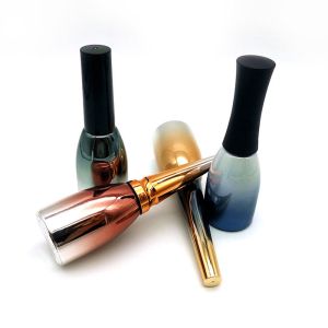 Mini Round Shape 5ml Empty Nail Polish Bottles Colorful Glass Customize