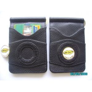 Hot selling PVC Personalized Leather Money Clip with polybag