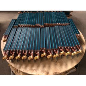 Alvanized Plate Chiller Condenser Coil Copper Tube Air Conditioner
