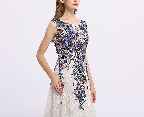 Fashion Evening Dress Elegant Vintage Lace Wedding Dresses 100% Polyester