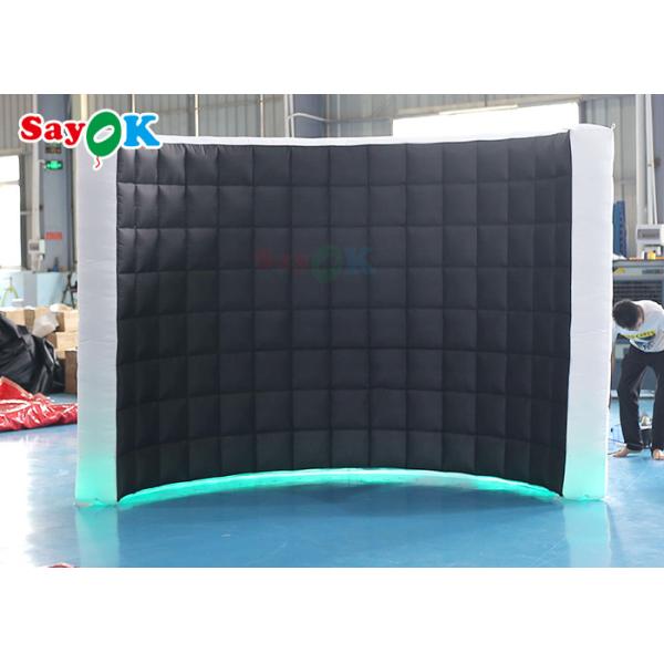 210D Oxford Cloth LED Wall Inflatable Photo Booth For Larger Events