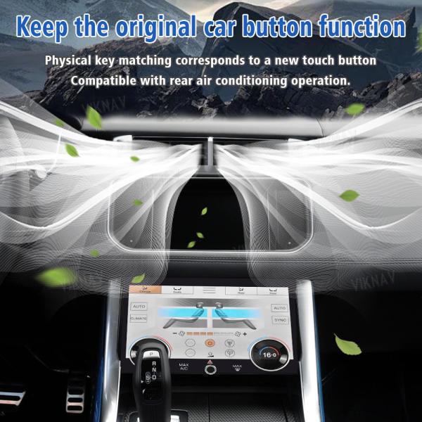 New Upgrade 10.4 Inch AC Panel For Range Rover Sport L494 2013-2017 Air Condition Board Climate Control Car Radio Touch