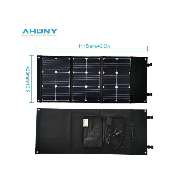 Sunpower Foldable Solar Panel 60W 100W Options Portable IBC Monocrystalline Cells Power Station Charger Kit