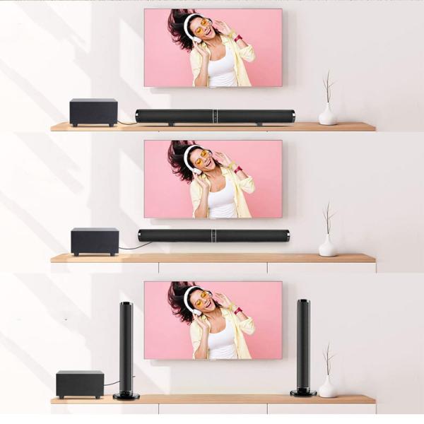 150W Wireless Bluetooth Soundbar , Subwoofer TV Soundbar For Home Theater