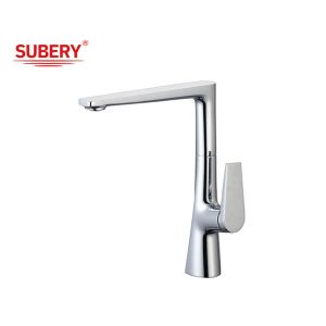 Buy cheap Cold And Hot OEM Kitchen Sink Faucets Chrome Brass Single Lever from wholesalers