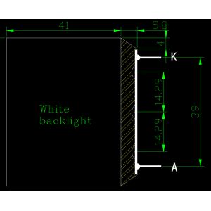 Customized PIN Connector Vehicle Controller TN 7 Segment Lcd Display