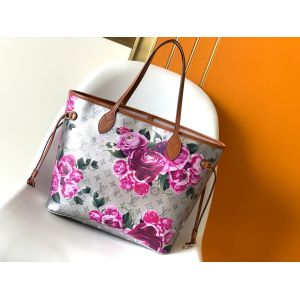 Floral Pattern Silver Louis Vuitton Large Never Full M21352