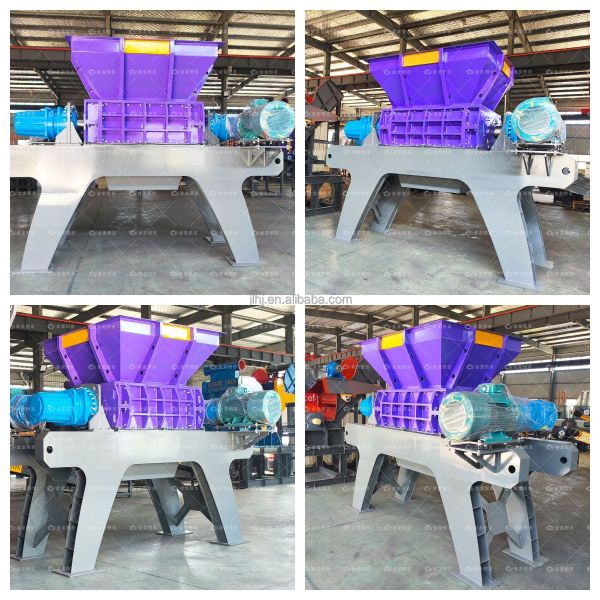 Industrial Grade Metal Shredder for Stainless Steel and Aluminum Alloy Processing Double Shaft Shredder