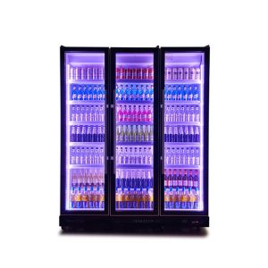 R290a Two Door Refrigerator Glass Door Wine And Beverage Coolers For Bar