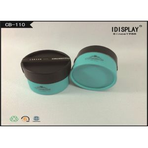 Custom Round Cardboard Gift Boxes , Earring Jewelry Box With Ribbon