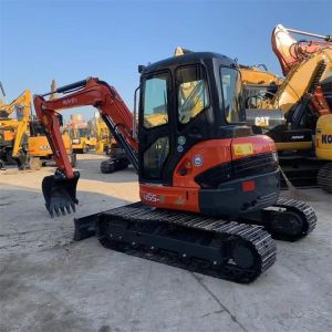 Kubota U55-4 Mini Excavator 5 Ton Used Digger Machine With 1400 Working Hours In