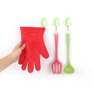 Heat Resistant Oven BBQ Grilling Cooking Kitchen Silicone Gloves