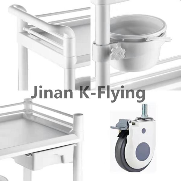 Plastic portable Hospital Nursing Treatment Medical Trolley