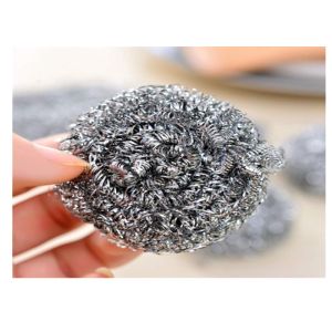 Household Stainless Steel Cleaning Ball Pan Scrubber 8*8cm 40g 0.08-0.5mm Wire