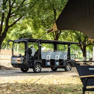 NEWBASE Yokee 14-Seater Autonomous Sightseeing Vehicle with Eco-Friendly