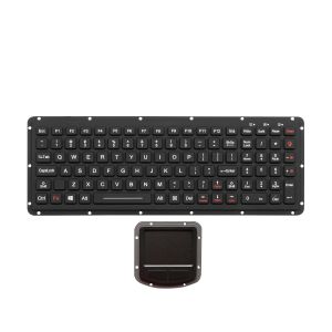400DPI Resolutions Silicone Industrial Keyboard Backlight With Touchpad