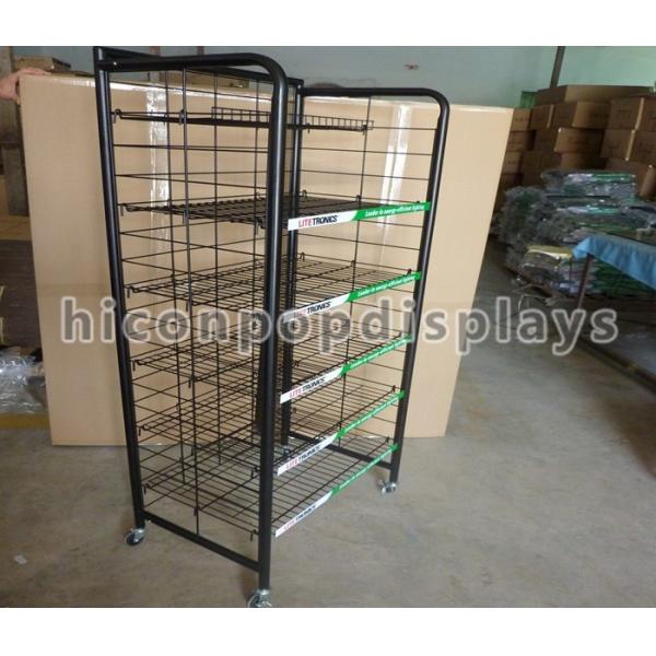 Buy Metal Wire Display Shelving Five Tiers , Light Bulb Display Stand at wholesale prices