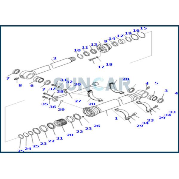 707-99-67110 7079967110 Arm Cylinder Service Kit Fits KOMATSU PC300-5 PC300LC-5 PC310-5 PC310LC-5 PC300-6 PC300LC-6 PC35