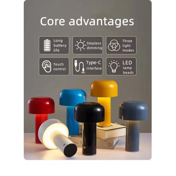Rechargeable Led Table Lamp 2W 5V With 3000K/4500K/6000K Color Temperature