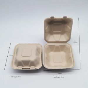Eco Friendly Food Biodegradable Bagasse Tableware Sugarcane Containers For