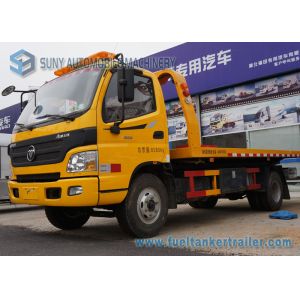 6 Wheeler 4 X 2 5T Flatbed Tow Trucks For Road Block Removal