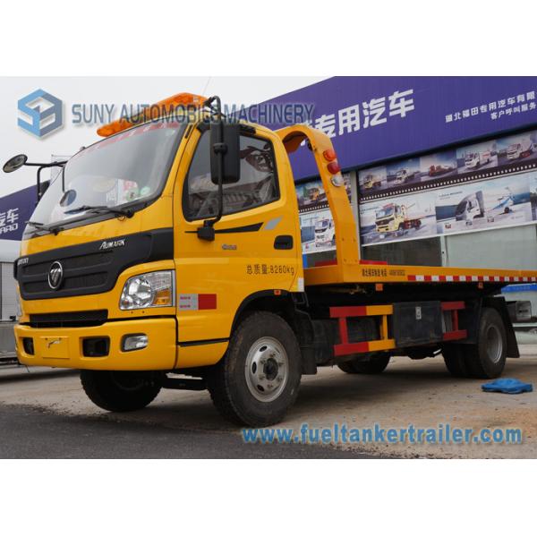 Buy 6 Wheeler 4 X 2 5T Flatbed Tow Trucks For Road Block Removal at wholesale prices