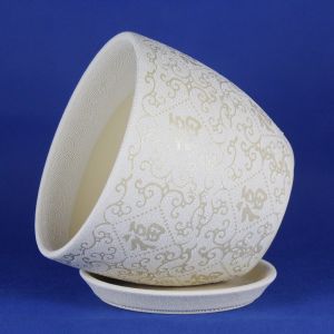 Customized Round Ceramic Pots Wide Selection Drainage Included