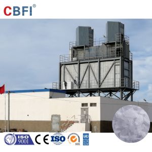 Rake Structure Flake Ice Making Machine With Hanbell Screw Type Compressor