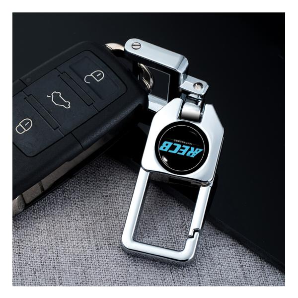 Silver​ Durable Antirust​ Car Keyring Accessories Heavy Duty Carabiner Keychain