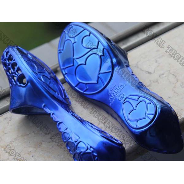 PVC Slippers Aluminum Evaporation Coating Unit , Slippers PVD Vacuum Metalizing Machine