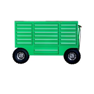 Quality Powder Coat Steel Finish Assembly Mechanics Tool Cart Hand Truck Trolley with Cabinet for sale