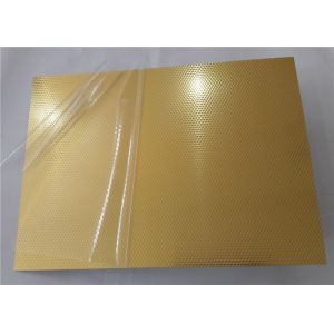 Gold Mirror Embossed Aluminum Sheet , Embossed Aluminum Panels Construction