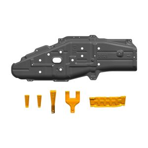 High- Gray Underbody Guard Engine Protection Skid Plates for Mitsubishi Pajero